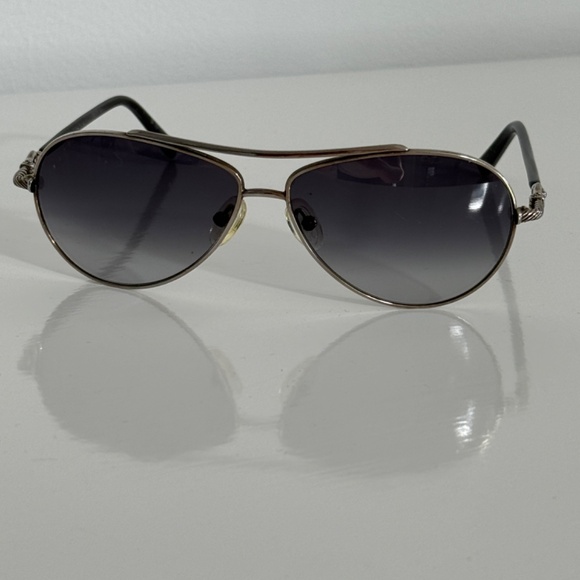 Rare David Yurman Women\'s Aviator Sunglasses DY007 Palladium Buckle Silver +Case main image 9
